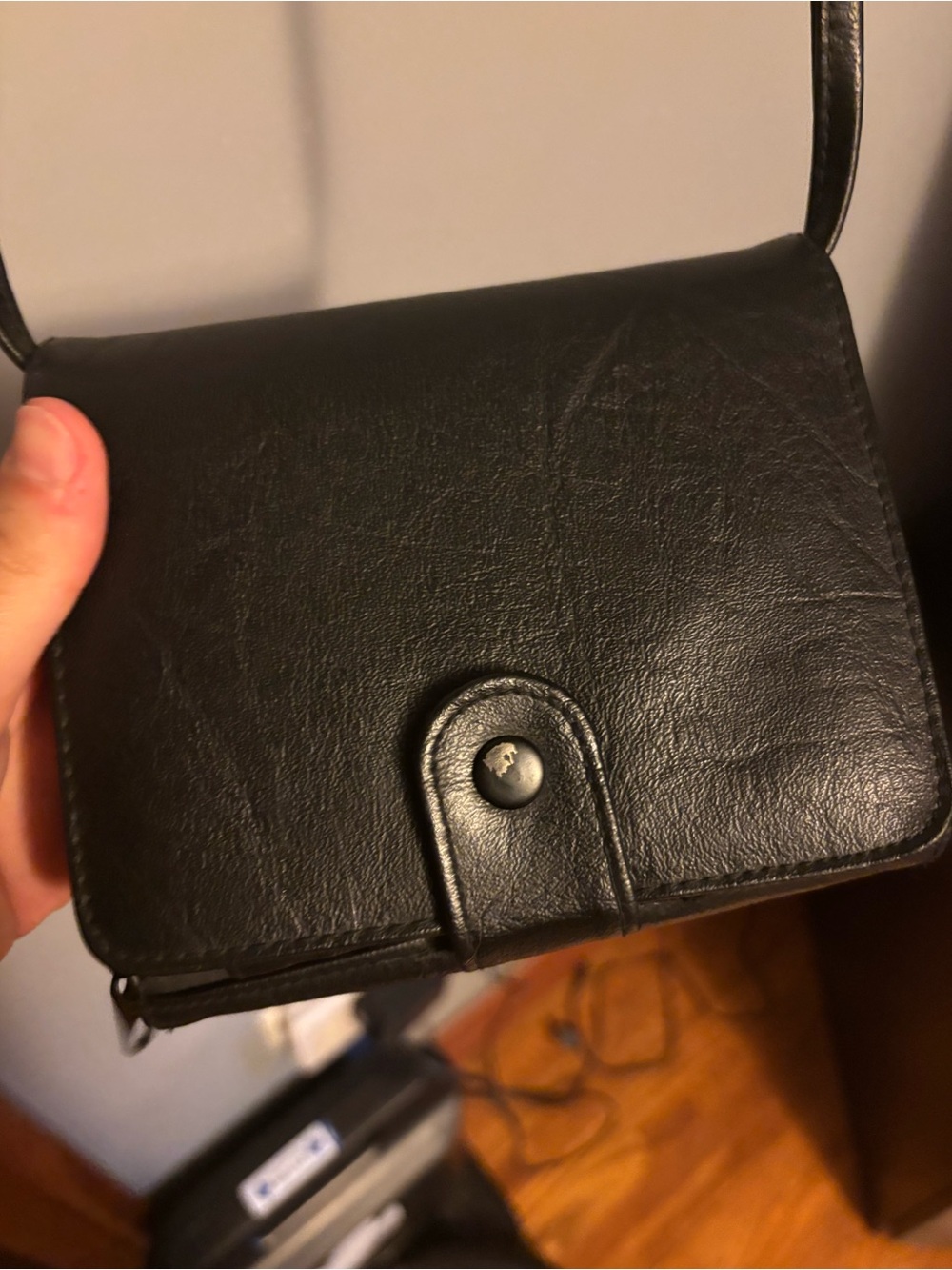 Black Crossbody Wallet Purse - Picture 2 of 6